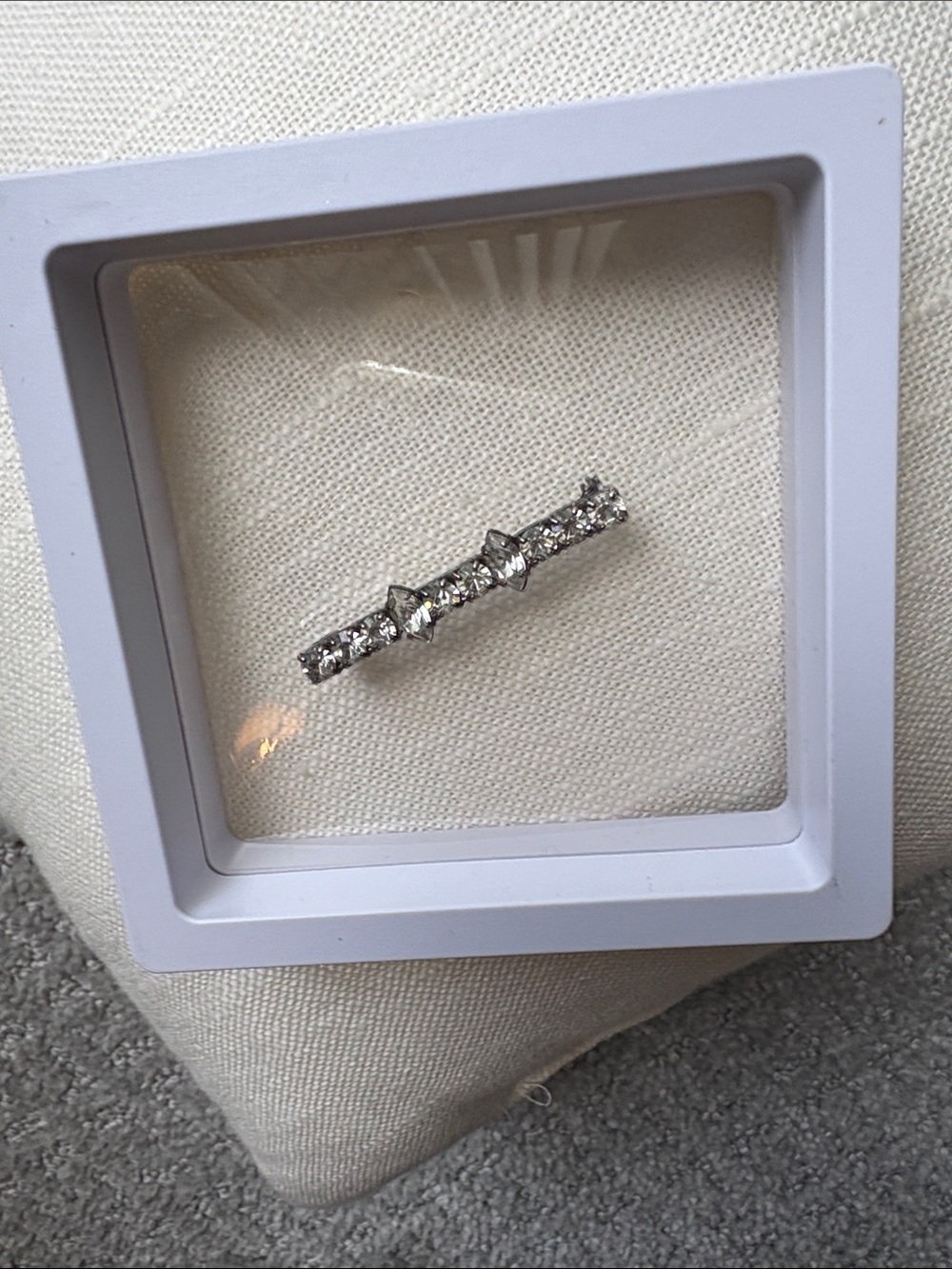 Rhinestone $$ Bar Pin GUC Vintage